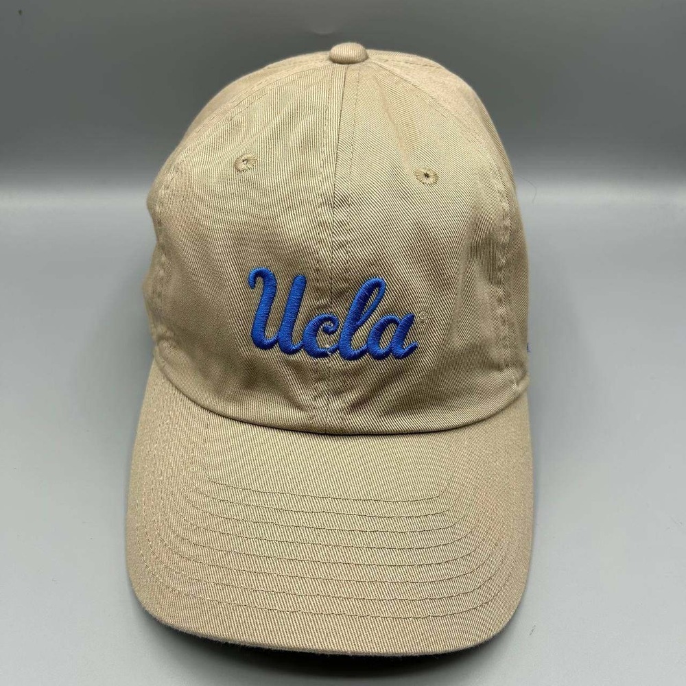 UCLA Bruins x Air Jordan Hat Men Beige NCAA Jumpman Strap Back Cap Cotton New